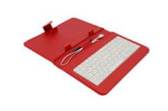Airen AiTab usnjeni etui 1 s tipkovnico USB 7" RED (CZ/SK/DE/UK/US... postavitev)