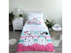 Disney DISNEY 101 Dalmatincev Komplet posteljnine, bombažna posteljnina za otroke 100x135 cm, OEKO-TEX 