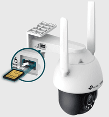 TP-Link Vigi C540-4G nadzorna kamera, 4MP, dnevna/nočna, IR 4G, QHD, zunanja (VIGI C540-4G(4mm))