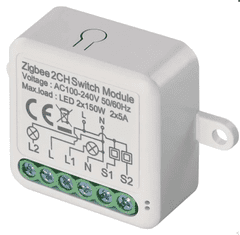 Emos GoSmart H5102 stikalni modul IP-2102SZ, ZigBee, 2-kanalni