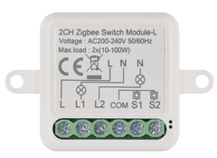 Emos GoSmart H5104 stikalni modul IP-2104SZ, ZigBee, 2-kanalni