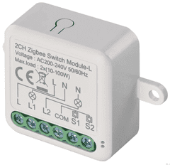 Emos GoSmart H5104 stikalni modul IP-2104SZ, ZigBee, 2-kanalni