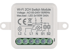 Emos GoSmart H5106 stikalni modul IP-2102SW, Wi-Fi, 2-kanalni