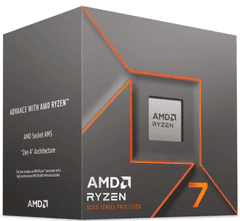 AMD Ryzen 7 8700F Stealth hladilnik BOX procesor, 4,1/5GHz, 16MB, AM5, 65W (100-100001590BOX)