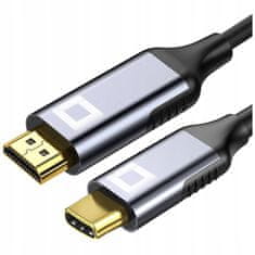 CO2 Co2 Kabel Usb-C Hdmi Adapter Vozlišče Usb Tip C Na Hdmi Mhl 8K 60Hz 2M