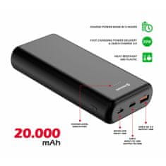 SWISSTEN POWER LINE 20.000 mAh 20W PD prenosna baterija