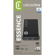 CellularLine prenosna baterija ESSENCE, 10000, črna