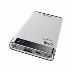 CellularLine Prenosna baterija Manta 8000 USB-C, bela