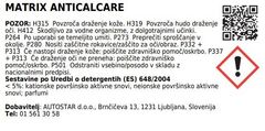 Matrix Čistilo za vodni kamen Anticalcare / Matrix / 750ml