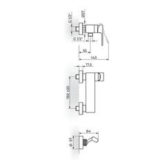 Rosan Armatura za tuš S2 GOLD 237101G