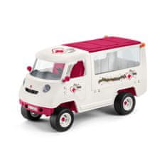 Schleich Schleichova mobilna veterinarska ambulanta s kobilo in groomerjem