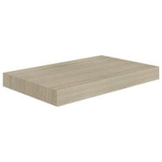 Vidaxl Stenske police 2 kosa barva hrasta 40x23x3,8 cm MDF