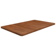 Vidaxl Kopalniški pult temno rjav 100x60x2,5 cm trdna hrastovina