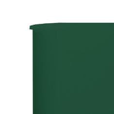 Vidaxl 6-panelni vetrobran tkanina 800x80 cm zelen