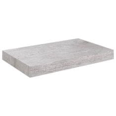 Vidaxl Stenska polica betonsko siva 23x23,5x3,8 cm MDF