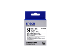 Epson Epsonova kartuša z nalepkami LK-3WBW, črna/bela 9 mm