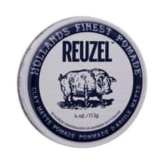 Reuzel Hollands Finest Pomade Clay Matte Pomade mat pomada za lase z glino 113 g