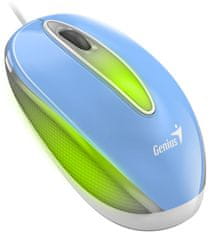 Genius DX-Mini Baby Blue/ žični/ 1000 dpi/ USB/ modri/ RGB LED