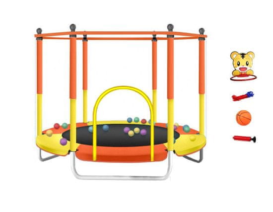 SEDCO Otroški trampolin SEDCO KIDS NT - 140 cm z zaščitno mrežo in opremo