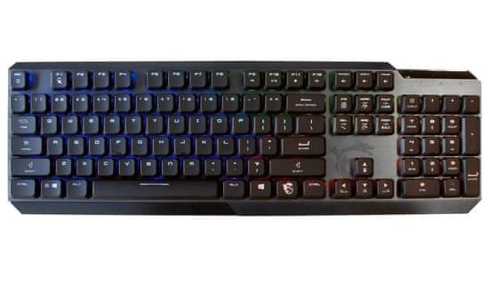 MSI Gaming Keyboard VIGOR GK50 Low Profile/ žična/ mehanska/ RGB osvetlitev/ USB/ ameriška postavitev