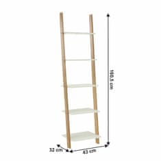 KONDELA Regal Gapa Tip 3 - bambus / bel