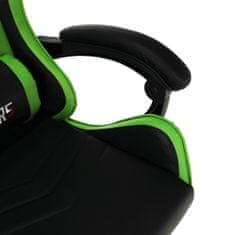 KONDELA Gaming stol Jamar - zelen/črn