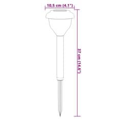 Vidaxl Solarne svetilke s konicami 4 kosi toplo bele in RGB
