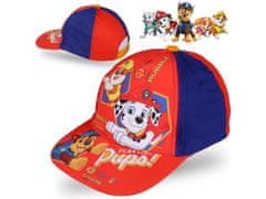 Nickelodeon Psi Patrol Rdeče-mornarsko modra fantovska kapa s šiltom Marshall, Chase, Rubble 54 cm