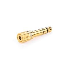 PRO Adapter iz 3,5 mm mini jack na 6,3 mm jack zlati