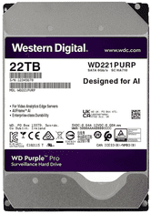WD Purple Pro trdi disk, 22TB, SATA 3, 512 MB, 7200 (WD221PURP)