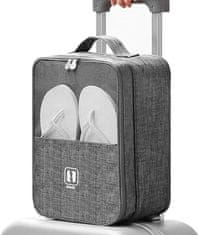 VIVVA® Torba za čevlje, Torba za obutev, Potovalna torba za čevlje (Siva, 30 x 20 x 13 cm) | SHOEPACK