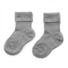 KipKep Otroške nogavice Stay-on-Sock 12-18m 2 para sive barve