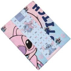 Disney Stitch in Angel DISNEY Komplet modre in roza posteljnine 135x200 cm