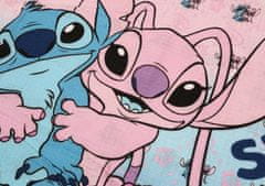 Disney Stitch in Angel DISNEY Komplet modre in roza posteljnine 135x200 cm