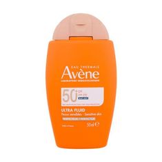 Avéne Sun Ultra Fluid Perfector SPF50 vodoodporen in obarvan fluid za zaščito obraza pred soncem 50 ml unisex