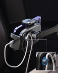 Joyroom Univerzalni nosilec za telefon v avtomobilu na pilotski kabini, vetrobranskem steklu, prezračevalni rešetki črne barve