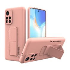 WOZINSKY Silikonski ovitek s stojalom Xiaomi Poco M4 Pro 5G Kickstand Case pink