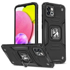 WOZINSKY Oklepni etui za Samsung Galaxy A03 magnetno držalo Ring Armor black