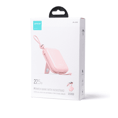 Joyroom Powerbank z zibelko, kablom USB-C in Iphone Lightning Cutie Series 10000mAh 22,5W roza