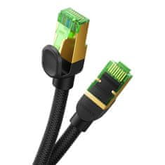 BASEUS Hitri LAN kabel RJ45 cat.8 40Gbps pleten 10m črn