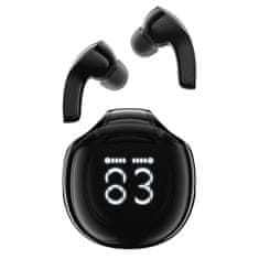 shumee T9 Bluetooth 5.3 in-ear USB-C brezžične slušalke, črne