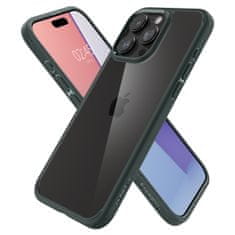 Spigen Ultra hibridno ohišje za iPhone 15 Pro Max temno zeleno