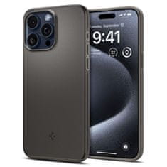 Spigen Zaščitni ovitek za iPhone 15 Pro Thin Fit siv