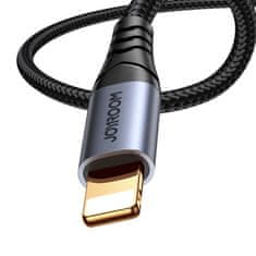 Noah Stereo zvočni kabel za iPhone iPad AUX 3,5 mm mini jack - Lightning 1,2 m črn