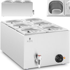 Royal Catering Bufetna ogrevalna pečica 6 x GN 1/6 600 W