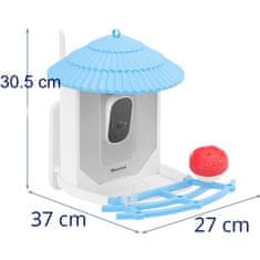 Wiesenfield Pametna krmilnica za ptice s kamero HD 4 MP in 2,5 l solarno ploščo