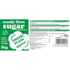 NEW Barvni sladkor za sladkorno nitko zelene barve z naravnim okusom 5kg