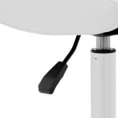 NEW Kozmetični vrtljivi stol z naslonom 38-52 cm LANCY - bela
