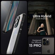 Spigen Ultra hibridno ohišje za iPhone 15 Pro mat črno