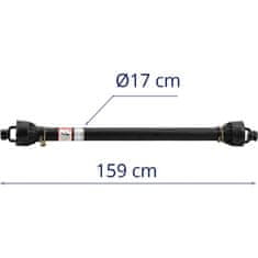 Noah Teleskopska kardanska gred 160-235 cm 1 3/8'' 6 zob